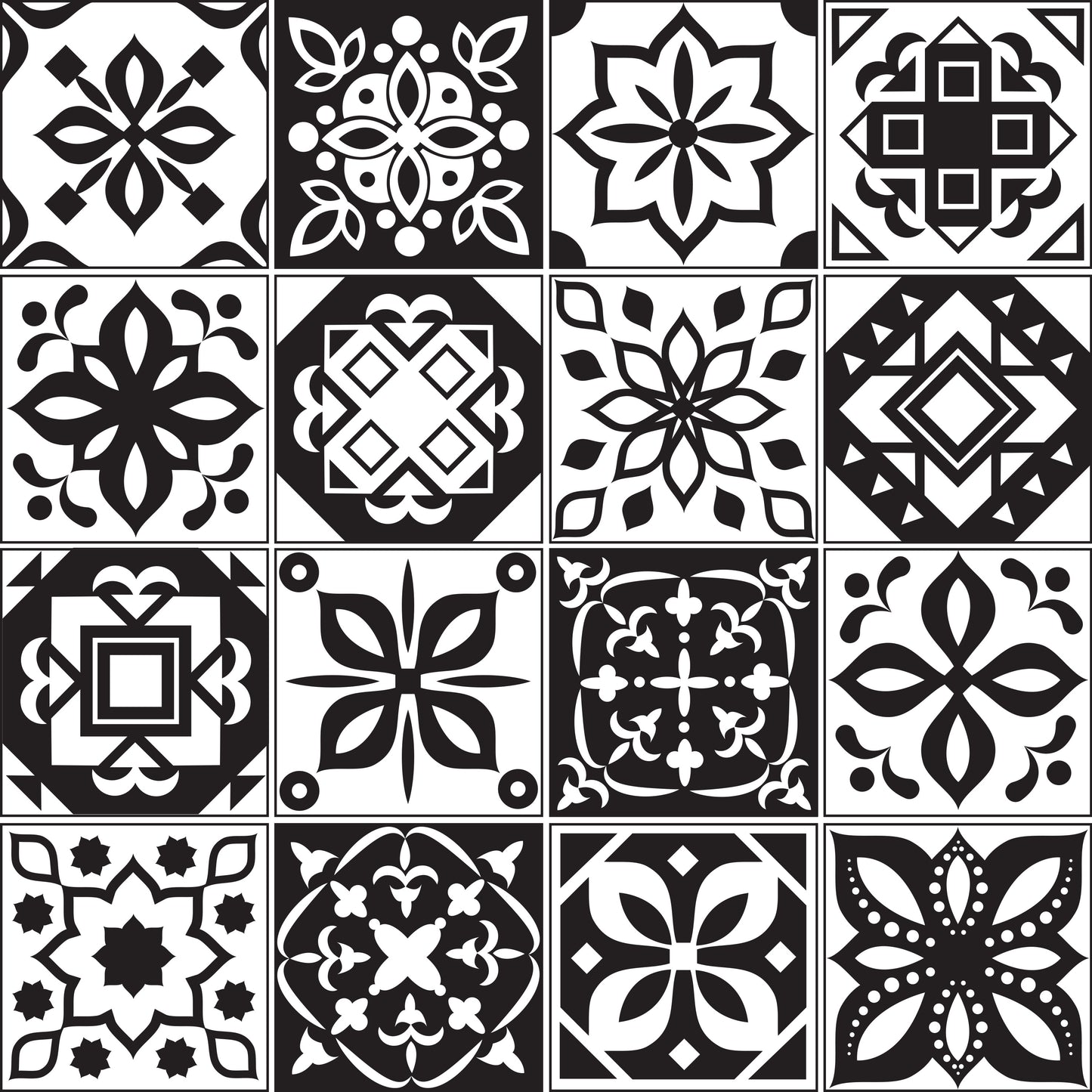 Black and white