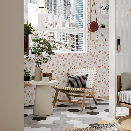 Peach Terrazzo